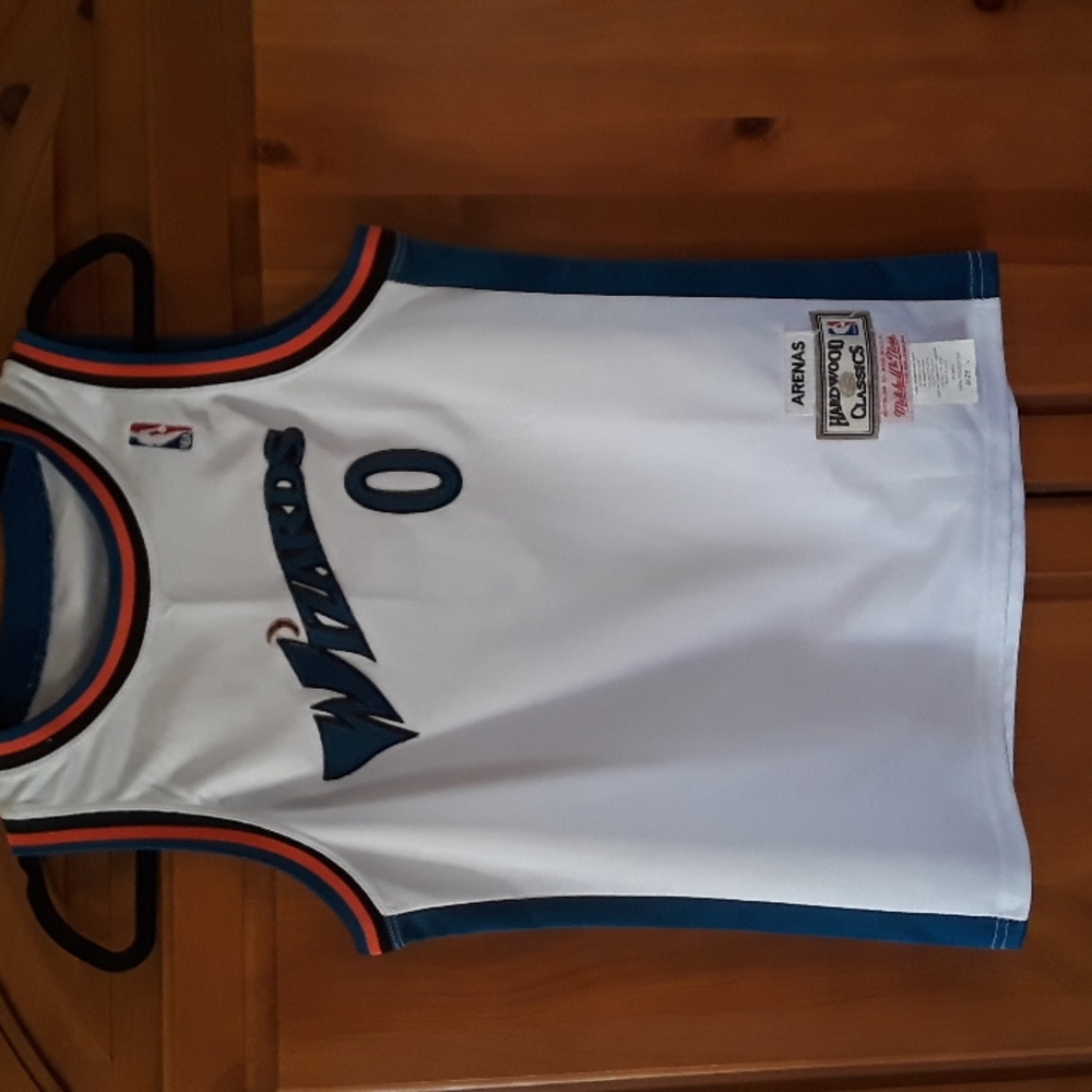 Gilbert Arenas Wizards 0 Vintage/Retro Hardwood Classics Jersey size L